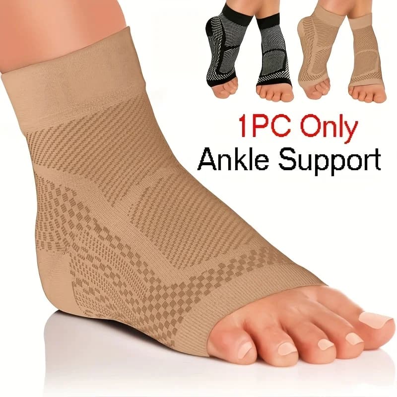 1Pc Knitted breathable Ankle Support Brace, Best Ankle Compression Support Brace for Foot and Heel