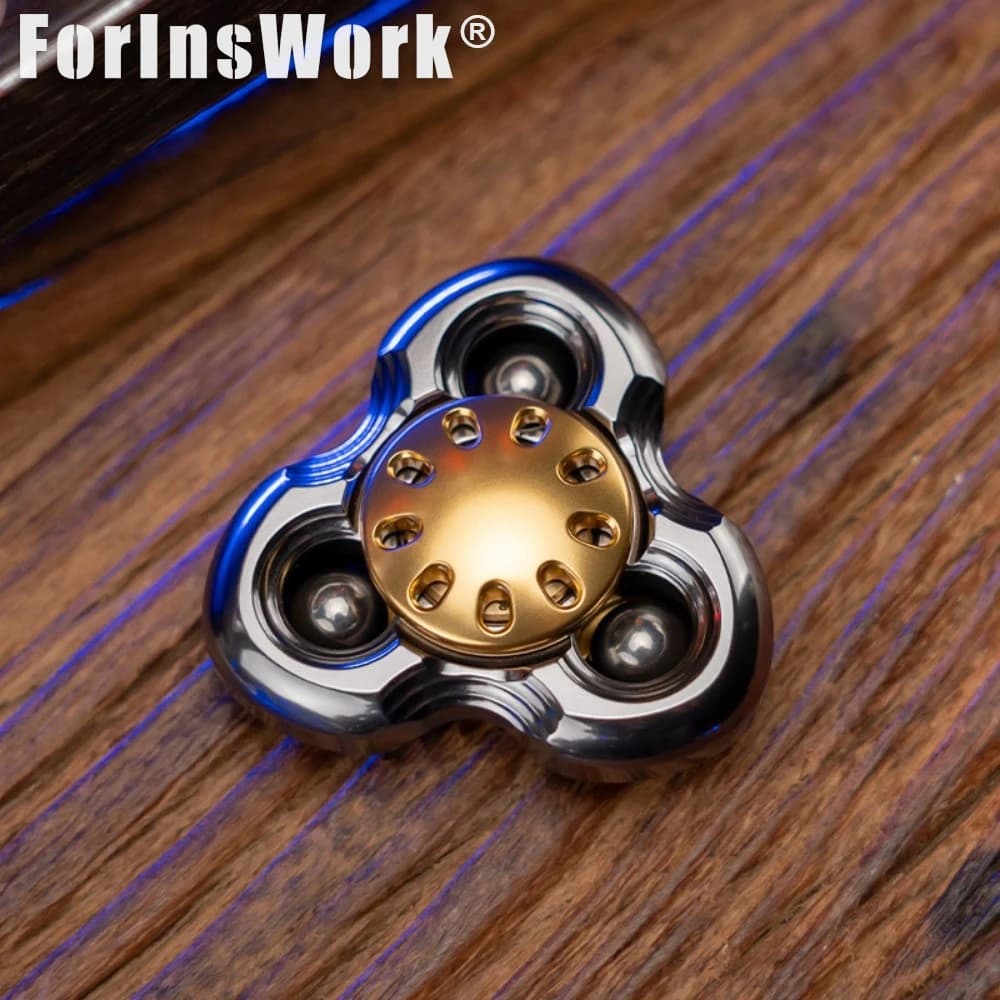 METALOTUS EDC FIDGET SPINNER Compatibile con Perline da 8mm, Spinner da Dito, Giocattoli Sensoriali, Fidget Toy in Metallo