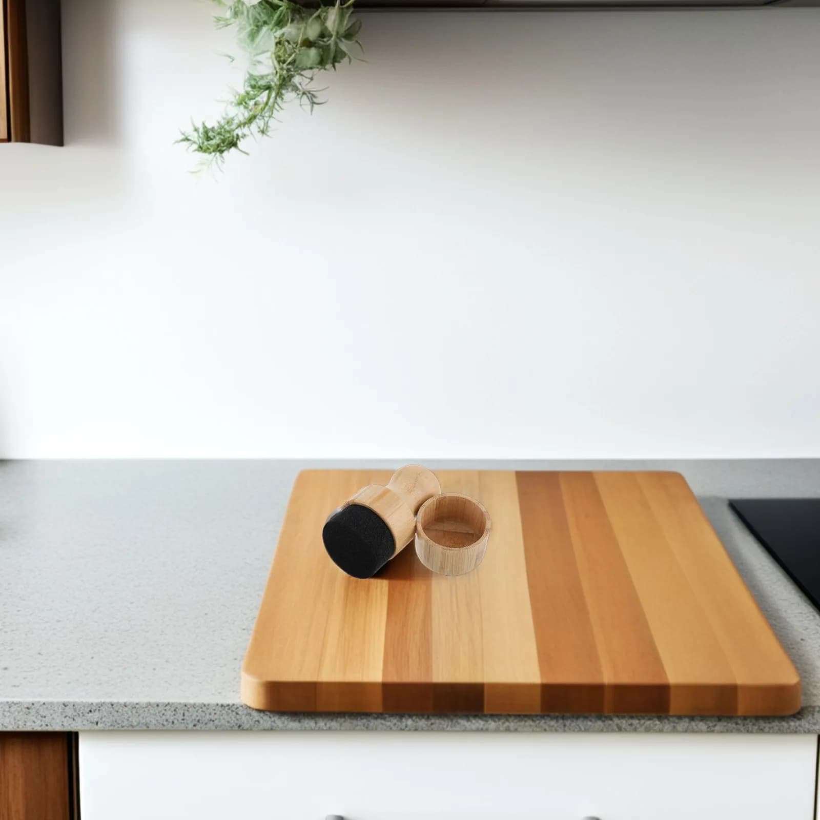 Set Applicatore di Olio e Cera per Taglieri con Manico Ergonomico, Utensile da Cucina per Taglieri in Legno, Spatole e Cucchiai, Applicazione Sicura dell'Olio