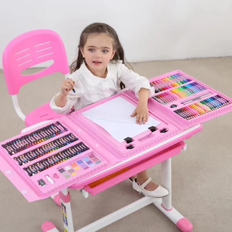 150-208 Pcs Art Set Watercolor Markers Crayons Water Pen Drawing Set Artist Painting Tools For Boys Girls Birthday Gifts
