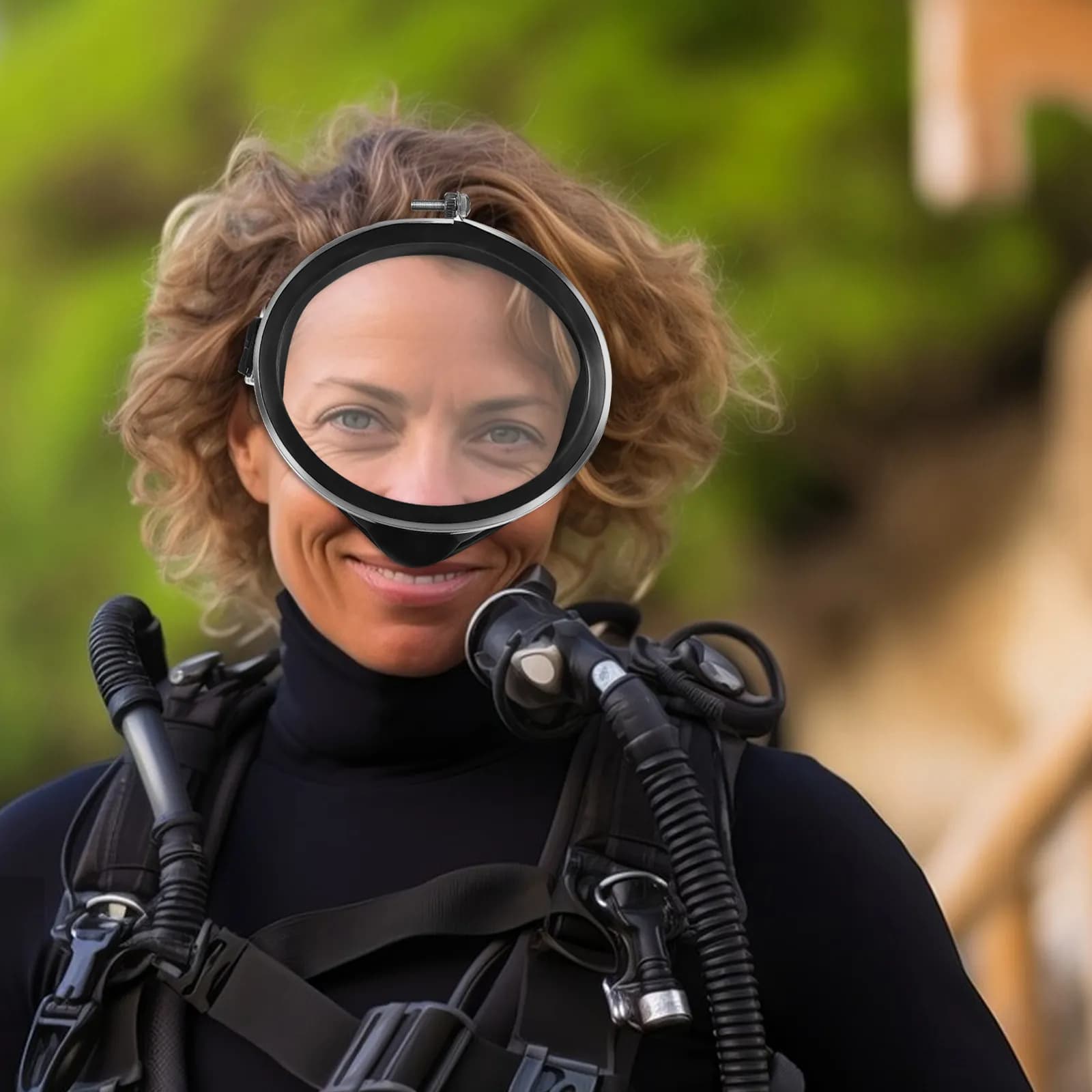 Maschera Subacquea per Uomo, Occhialini da Nuoto per Adulti, Antiappannamento, Ampia Visuale, Copertura Nasale, Attrezzatura Subacquea