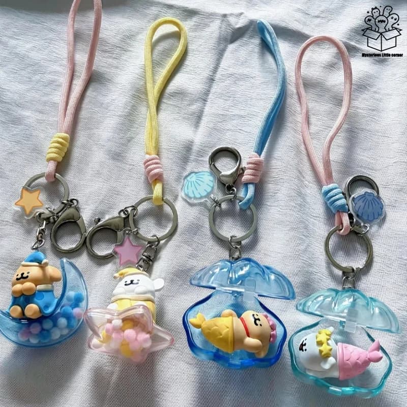Portachiavi della Serie Autentica Line Puppy Pajama, Creativo e Carino, Collezione Periferica Cucciolo, Ciondolo per Zaino, Regalo Festivo