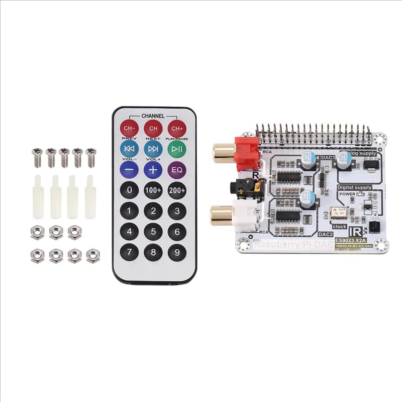 oHOME TOOLSoNew Volumio Moode accessory for Raspberry Pi DAC Raspberry Pi 4B+ HIFI DAC double decoding I2S