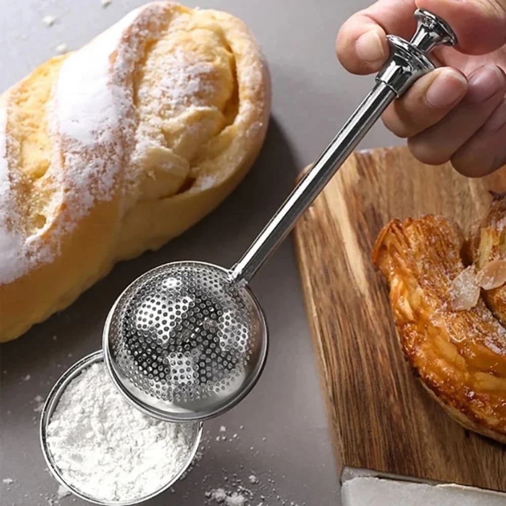 Reusable 304 Stainless Steel Mesh Filter Tea Ball Infuser Strainer for Loose Leaf Herb Matcha Powder Icing Sugar Spice Baking