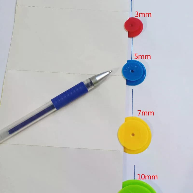 4 Pezzi Ruota di Misurazione per Patchwork Fai da Te, Accessori per Cucito, Anello per Misurazione Linee, Parti per Cuciture Rotonde, Righello Equidistante per Patchwork