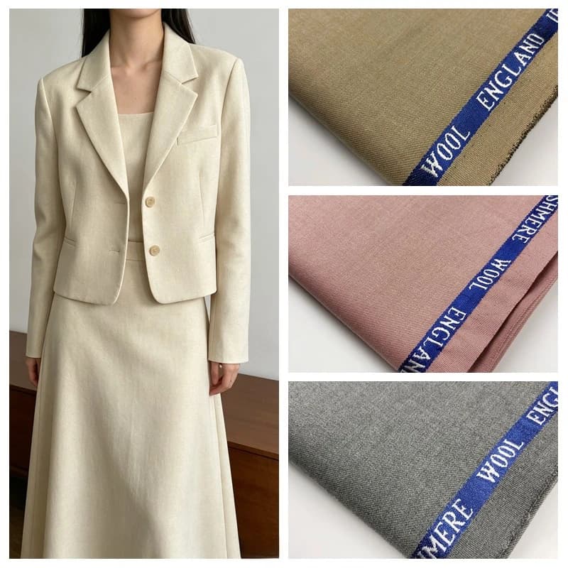 Twill Suit Fabric By The Meter for DIY Vest Uniform Clothing Jacket Trousers Skirt Dresses Workwear Sewing Cloth Spring Autumn