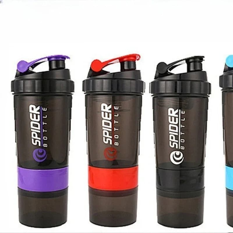 New 550ML 3 Roads Shake Cup Protein Powder Agitation Cup Fitness Sports Milk Shake Cup Gift Body-Building Exercise Bottle