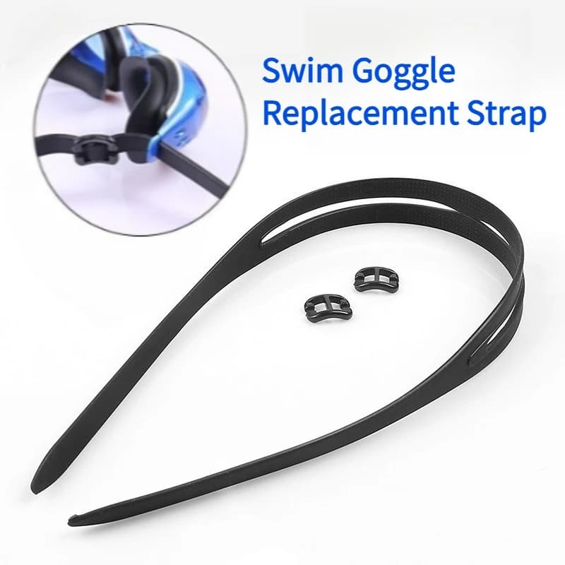 Replacement Strap for Swimwear, Silicone Universal Strap with D Ring, Nuoto Eyewear Accessories