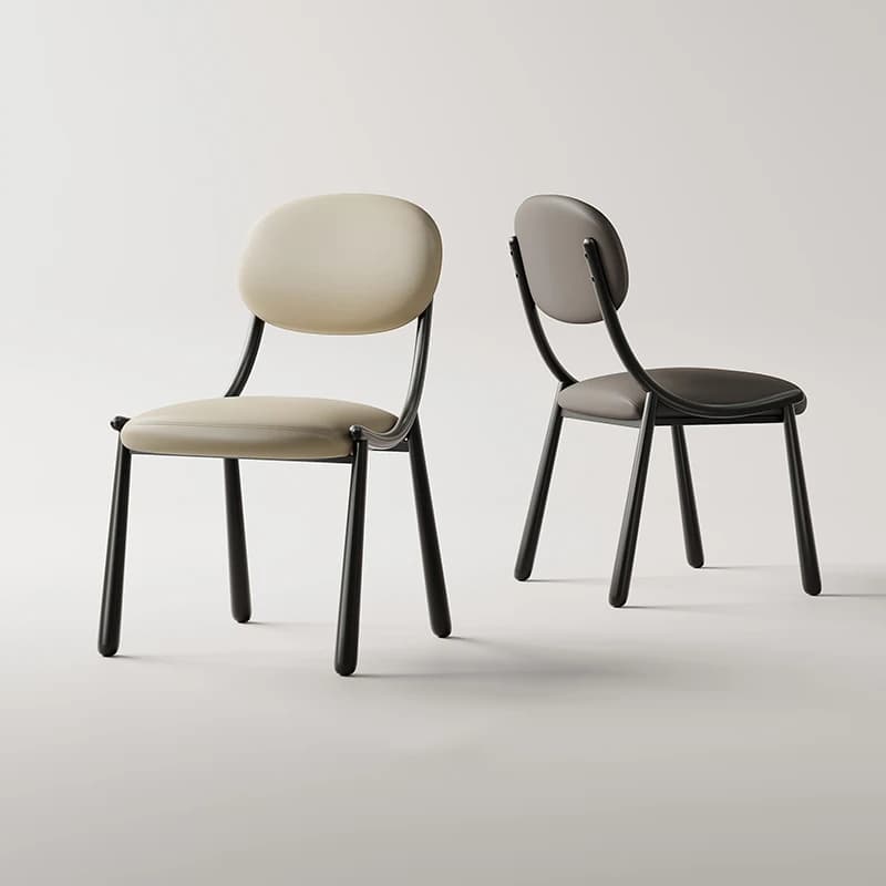 Sedie da Pranzo di Lusso con Gambe in Metallo, Design Nordico Minimalista Lavabile, Sedie da Pranzo per Feste, Chaise Longue, Arredamento per Cucina e Casa