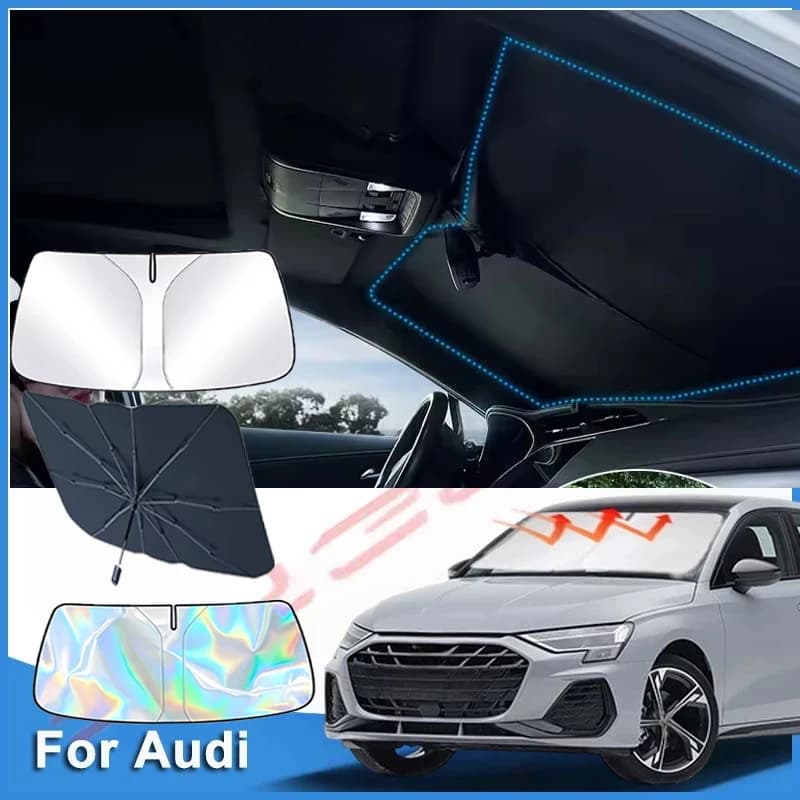 Windshield Sunshade Car Visor Front Window Sun Shade Cover For Audi A3 A4 A5 A6 A7 A8 Q3 Q5 Q7 Parasol Car Accessories
