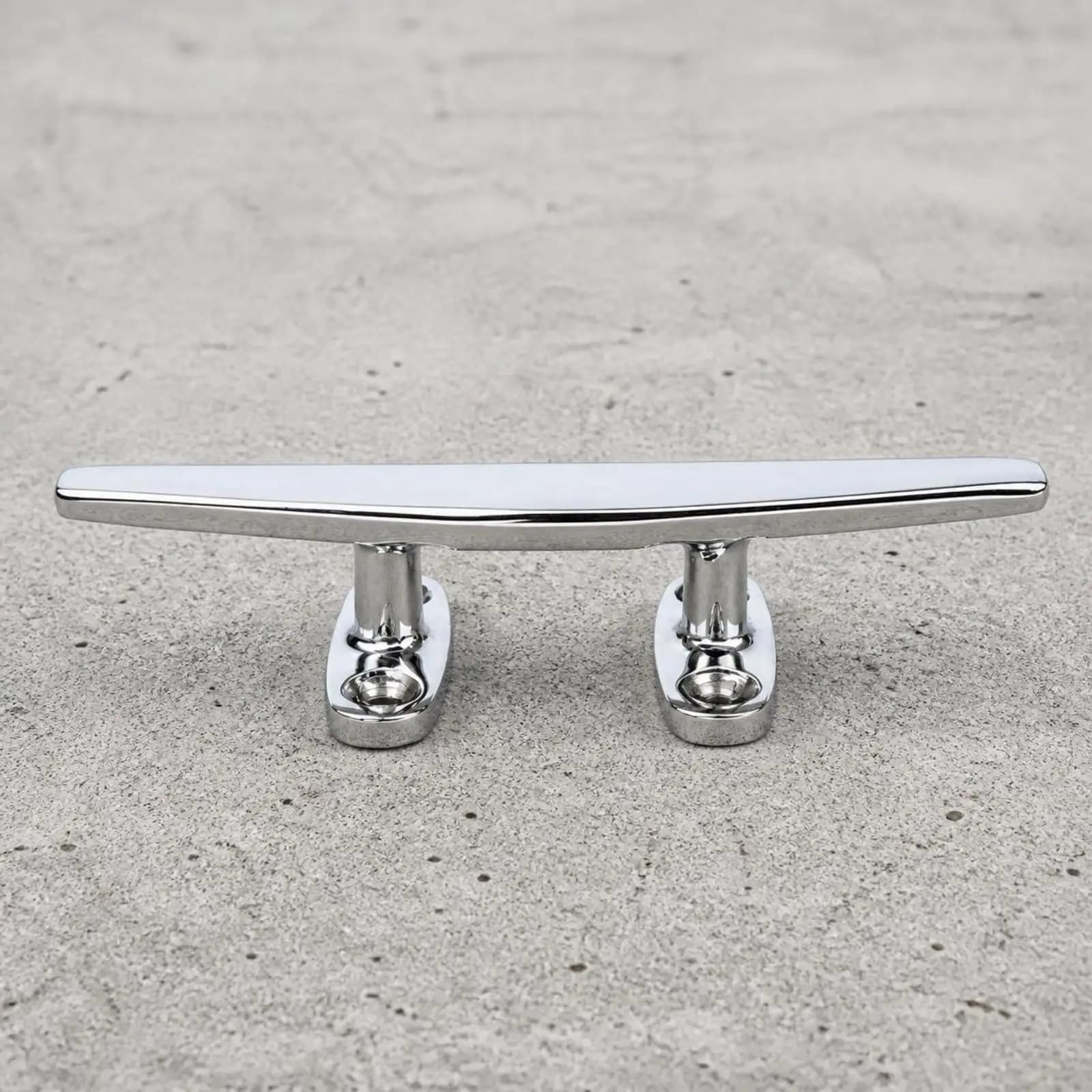 Secure Marine Mooring Bollard 316 Stainless Steel Boat Deck Cleat Low Profile Dock Hardware for Yacht Rope