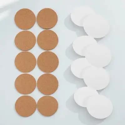 Set da 10 Sottobicchieri in Ceramica per Sublimazione Fai-da-Te, Tappetini Termotrasferibili, Antiscottatura e Antiscivolo per Casa e Hotel
