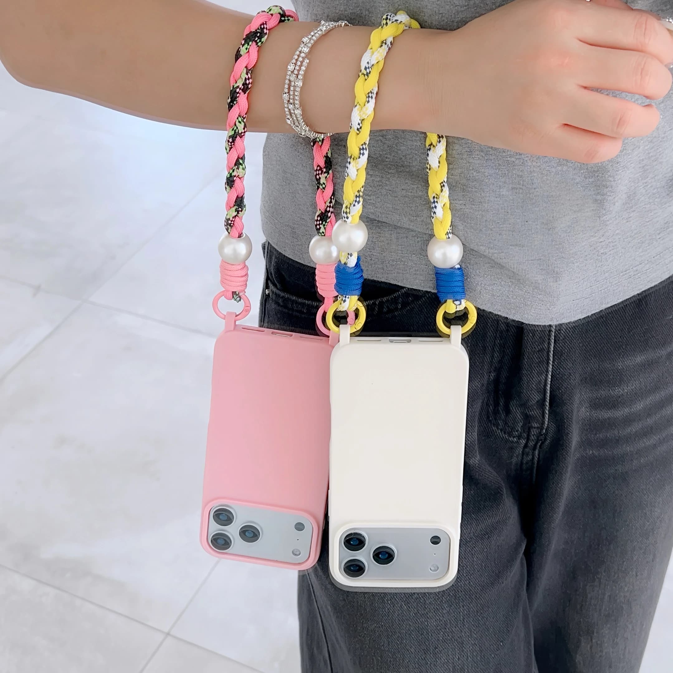 Anti-shocket Soft Case with Color Hand Cornish for iPhone 17 Pro Max, Compatible with iPhone 17 Pro, iPhone 16 Pro Max, 16, 15 Pro Max