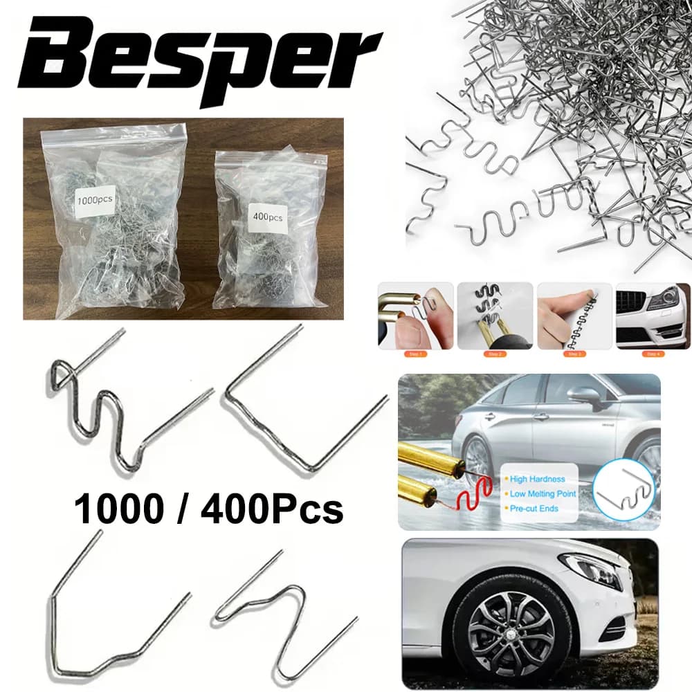 Bacchette per saldatura Punti metallici a caldo Macchina per riparazione plastica Graffette per saldatura per riparazione cucitrice a caldo Cruscotti per macchine per paraurti per auto