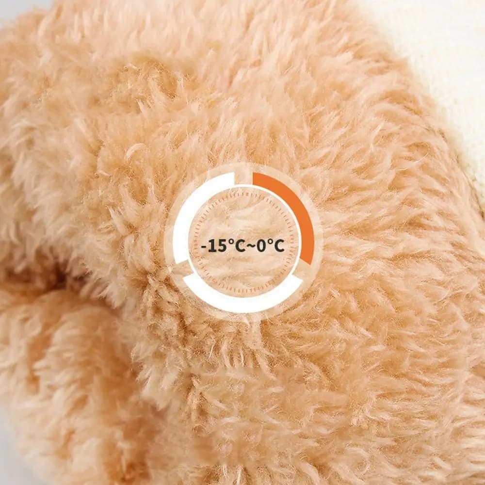 Fashion Letter Warm Winter Skiing Gloves Waterproof Windproof Snowmobile Sports Gloves Thickened Thermal Cycling Gloves