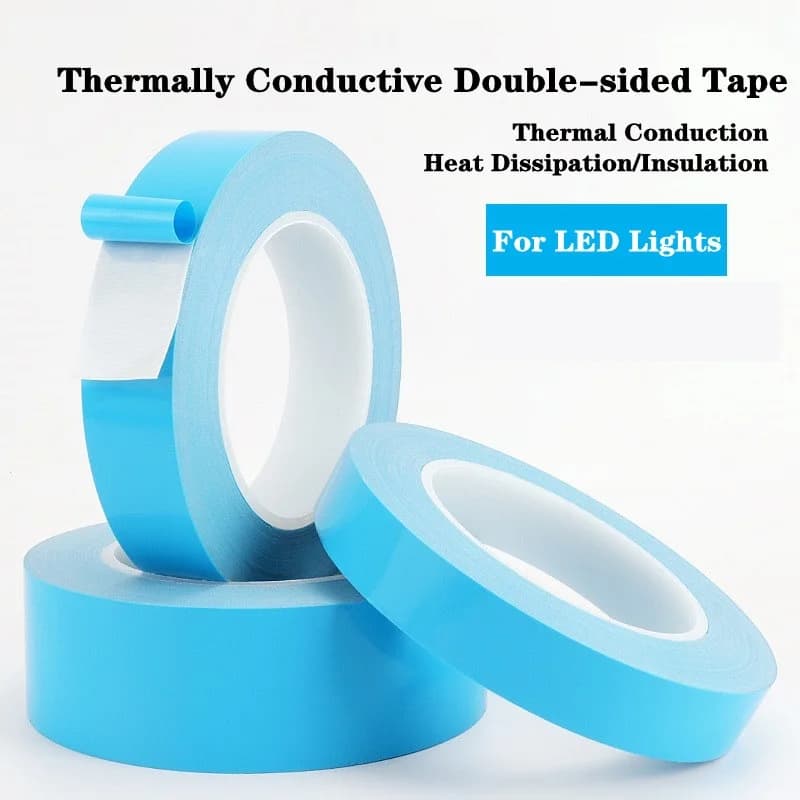 Nastro termico 25M * 0.15mm Nastro isolante per dissipazione del calore Nastro biadesivo termicamente conduttivo per chip PCB LED Strip Dissipatore di calore