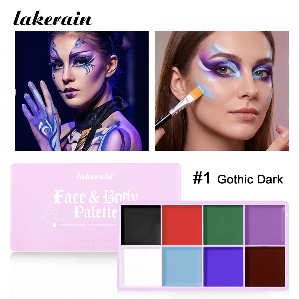 Face Body Paint Oil Palette Professional Flash Tattoo Halloween Party Artist Costume Festival Stage Cosplay Makeup Painting