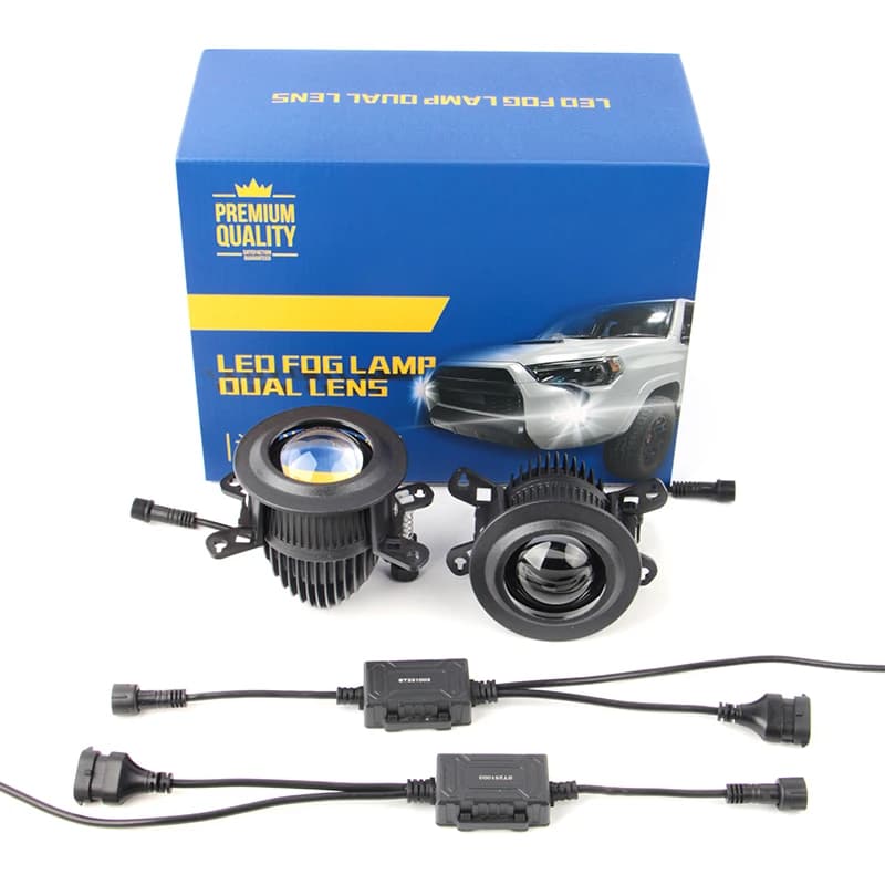 2 pollici 3 pollici lente fendinebbia luce bianca H11 lampada per proiettore a led evidenziare CSP Chip 6000K mini fendinebbia faro per auto per Toyota