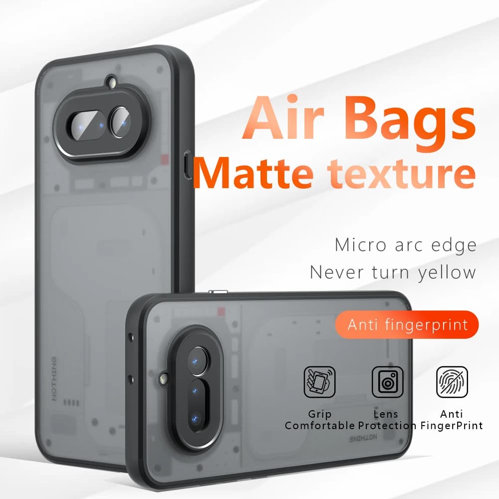 Custodia con Bordo in TPU per Nothing Phone 4A, Cover con Bottoni Integrati 3D, Compatibile con Nothing CMF Phone 2 Pro, Nothing Phone 3A, 4A Pro