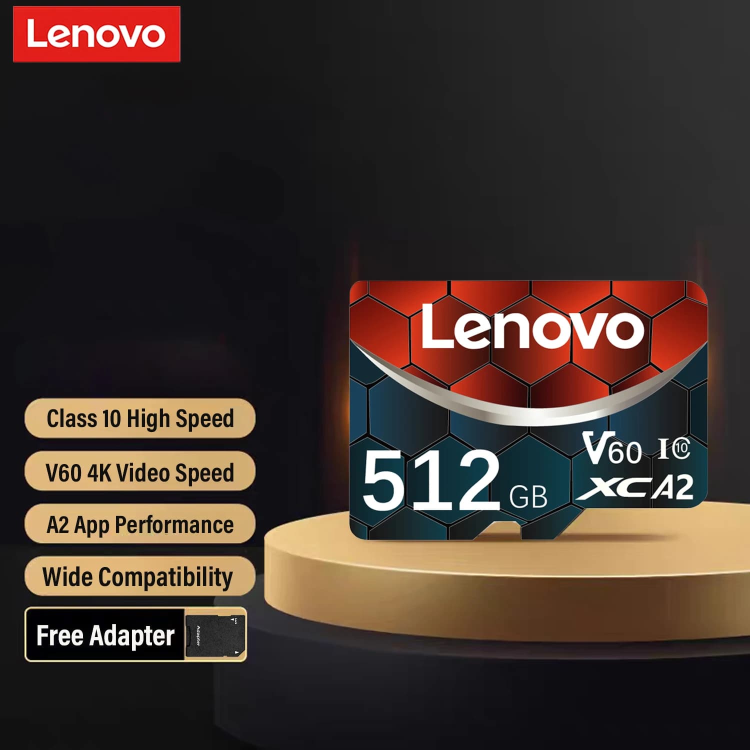 Lenovo Extreme Pro Micro TF SD Card High Speed Flash Card 128GB 256GB 512GB U3 V60 64GB Mini SD Card For Camera DJI Drone Phone