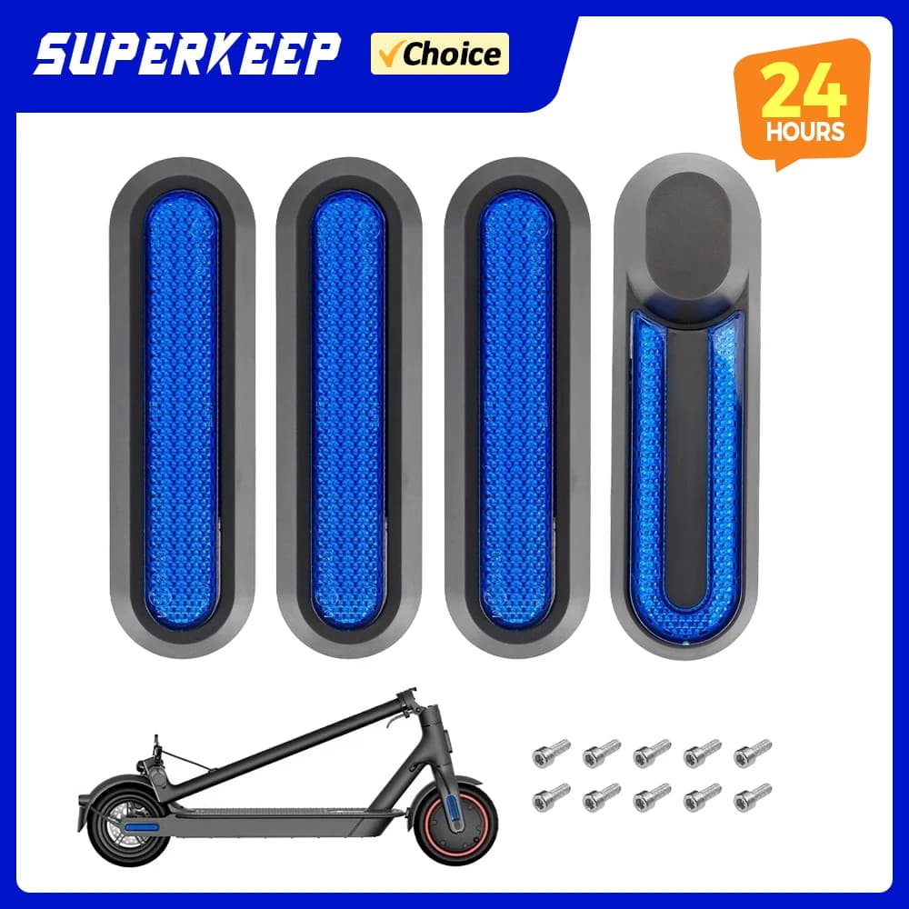 Scooter elettrico Nuovo copriruota Coprimozzo Gusci protettivi Adesivi riflettenti per Xiaomi Mi 1S Pro 2 M365 Accessori scooter