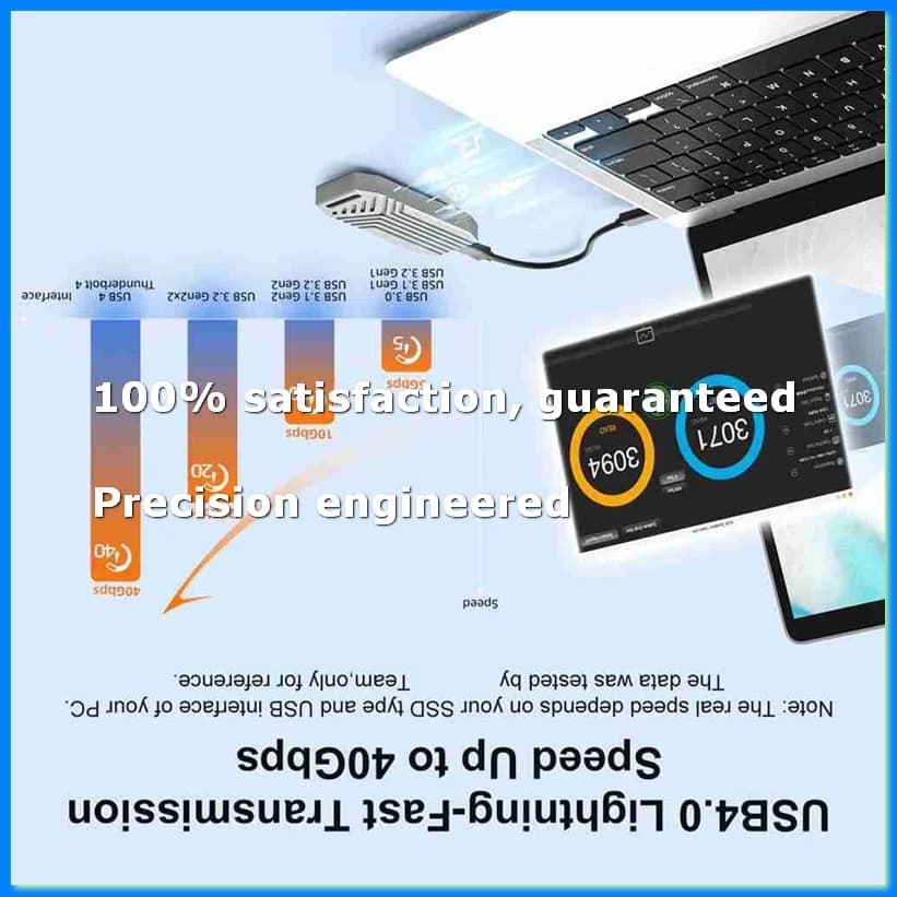 Box esterno portatile USB4 Type-C per SSD M.2 NVMe da 40 Gbps, in alluminio, supporta Thunderbolt 4, senza attrezzi - A23R