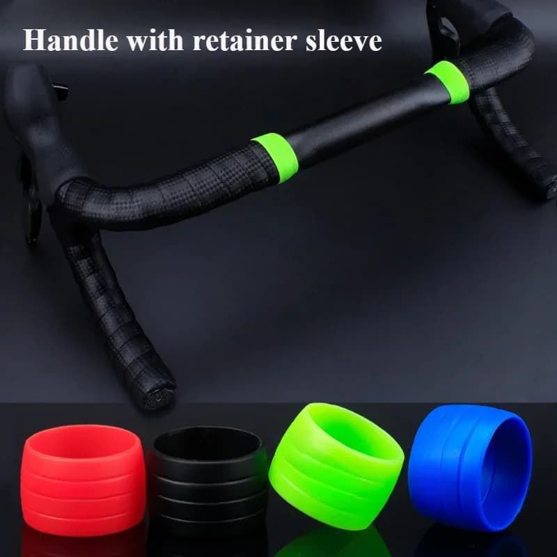 Manubrio opzionale a quattro colori con anelli fissi manubrio da strada con coperture rilegatura antiscivolo in Silicone avvolto con curvatura morta sicura