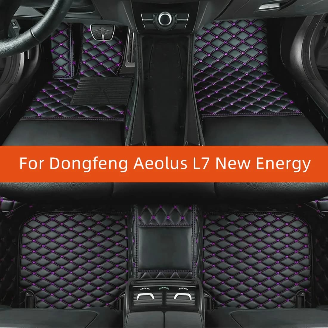 Tappetino per auto in pelle personalizzato per Dongfeng Aeolus L7 New Energy 2024 2025 2026 Tappetino per auto Accessori interni