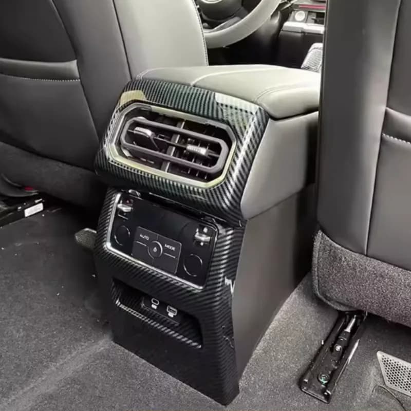 Car Styling Change March Window Control Panel Shoe Cover Water Cup Cover For Large Wall GWM Tank 400 2024 ABS Full Carbon Fiber