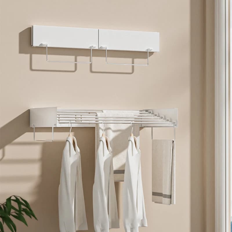 Stendino per lavanderia pieghevole Stendino per lavanderia Porta asciugamani per balcone Stendino per vestiti pieghevole a parete