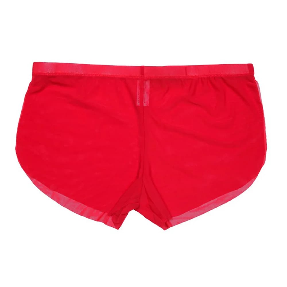Net Slips Lingerie Mutande Homewear Soft and silky men's logs Intimo casual L-XL smooth jersey night shorts