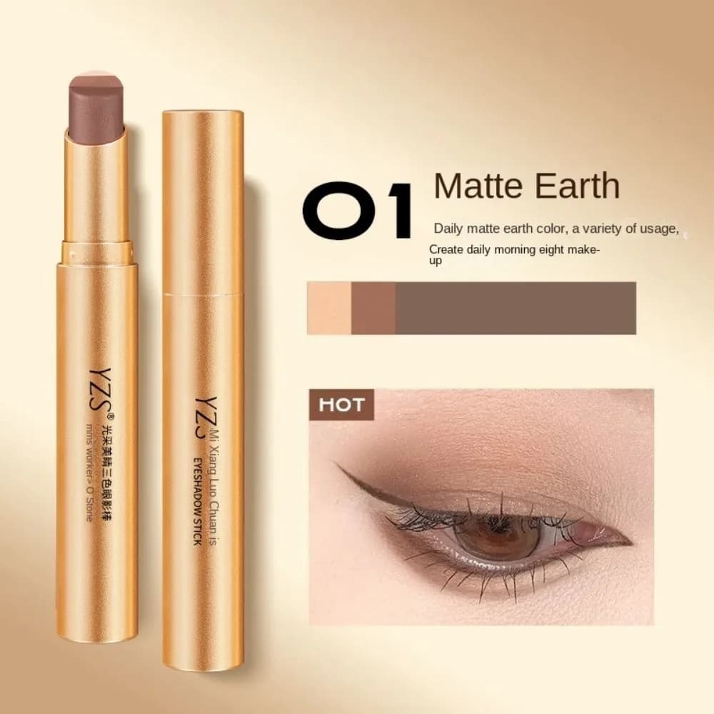 New Shade in Tricolor Stick Evidencer With Waterproof Opaque Finish Long-Term Eye Makeup Quick Make