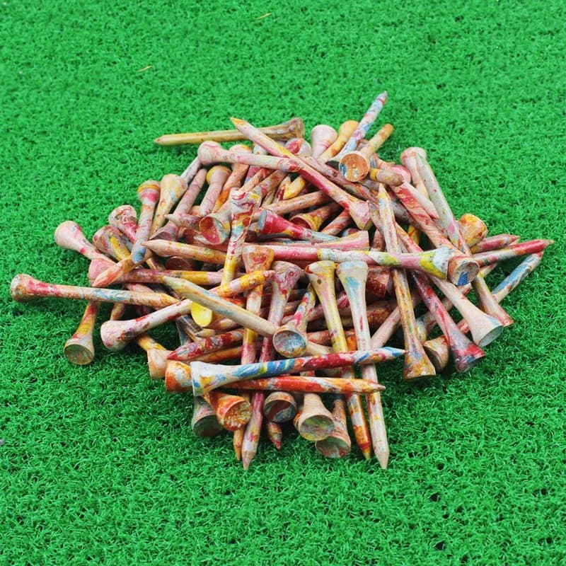 Tee da Golf in Legno 70mm, Supporto per Tee Mimetico, Accessori per Golf