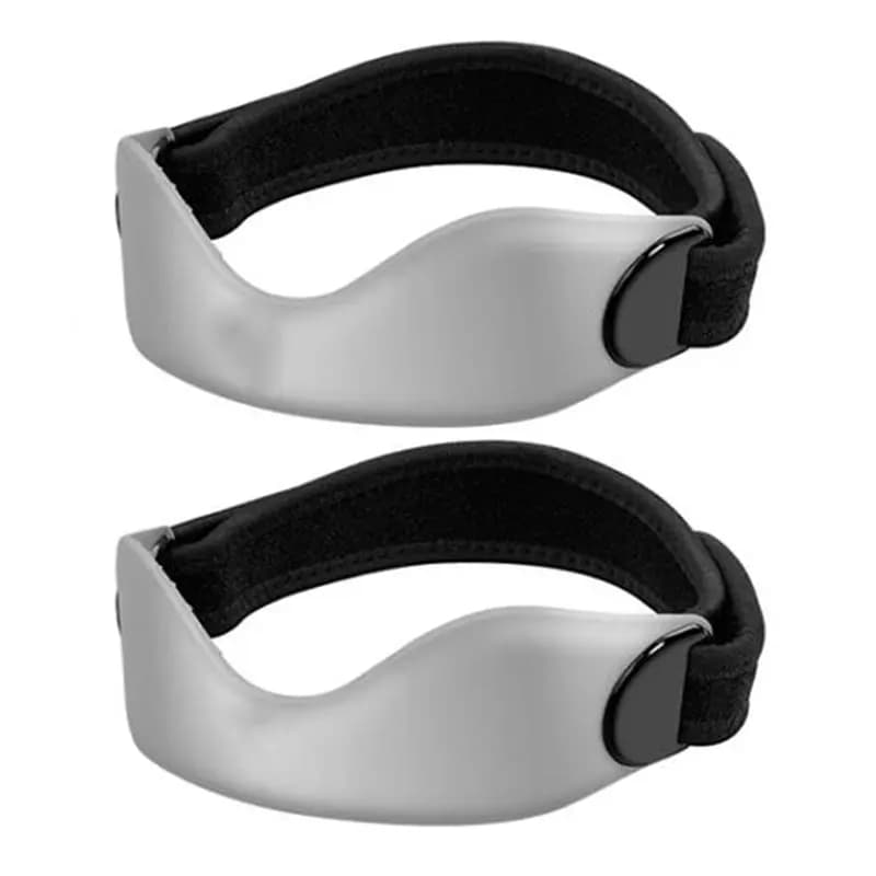 Cinturino di supporto per il tendine rotuleo regolabile in silicone AAAF, confezione da 2, ginocchiera antiscivolo per donna e uomo, fascia di supporto per la rotula