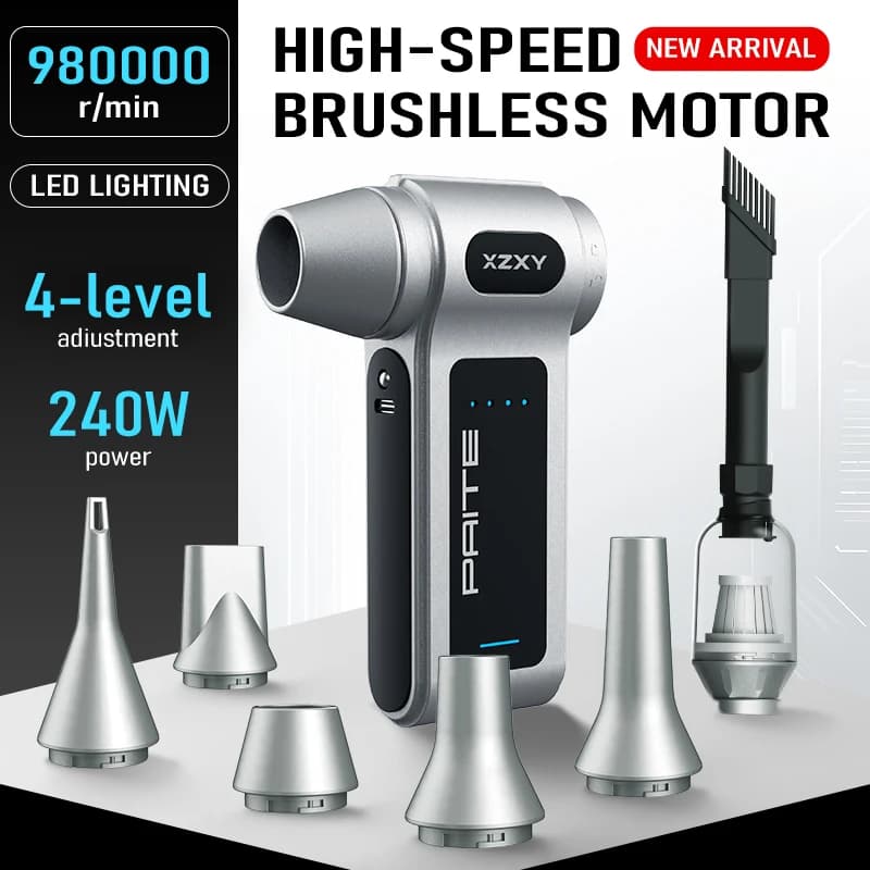 New Portable Turbo Fan 980000RPM Electric Air Blower High Speed Dust Remover Rechargeable Cleaning Machine