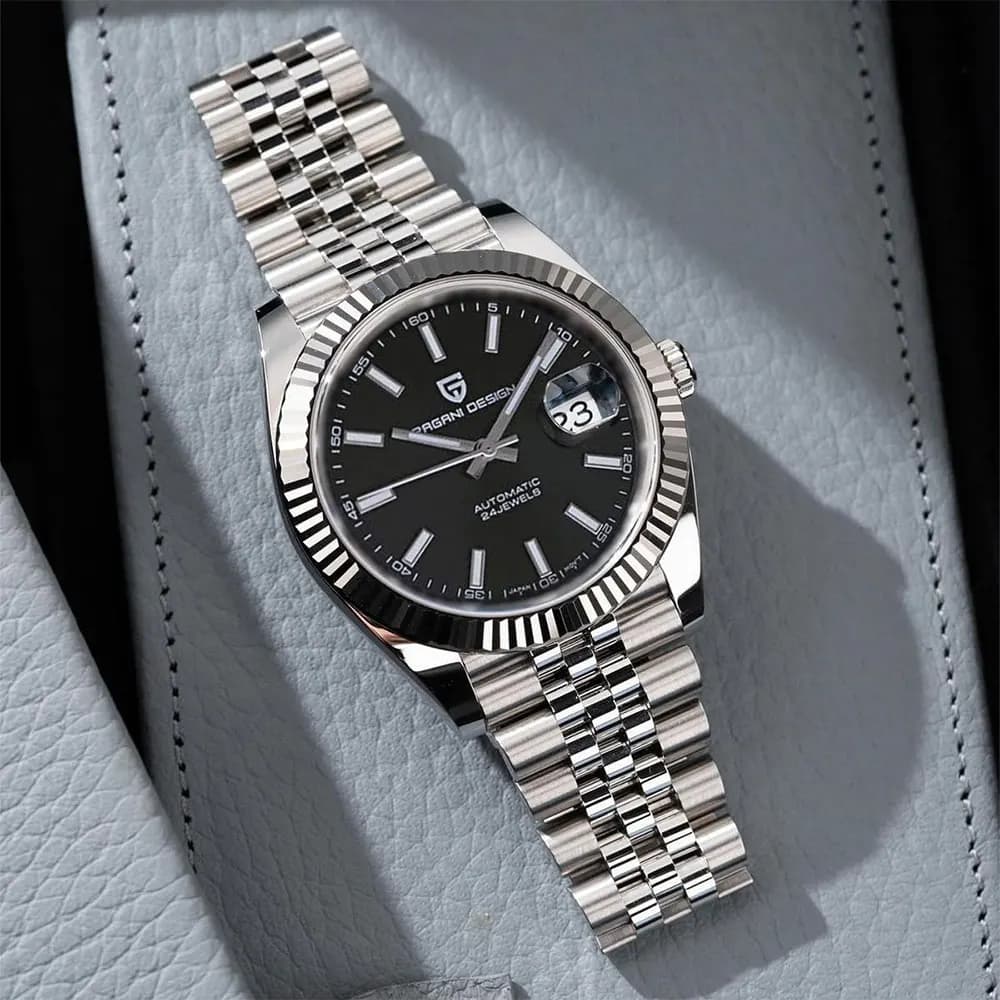 Reloj Hombre PAGANI DESIGN Men Watch Mechanical Clock Top brand Luxury Automatic Watches For Men Sapphire glass Calendar Watches