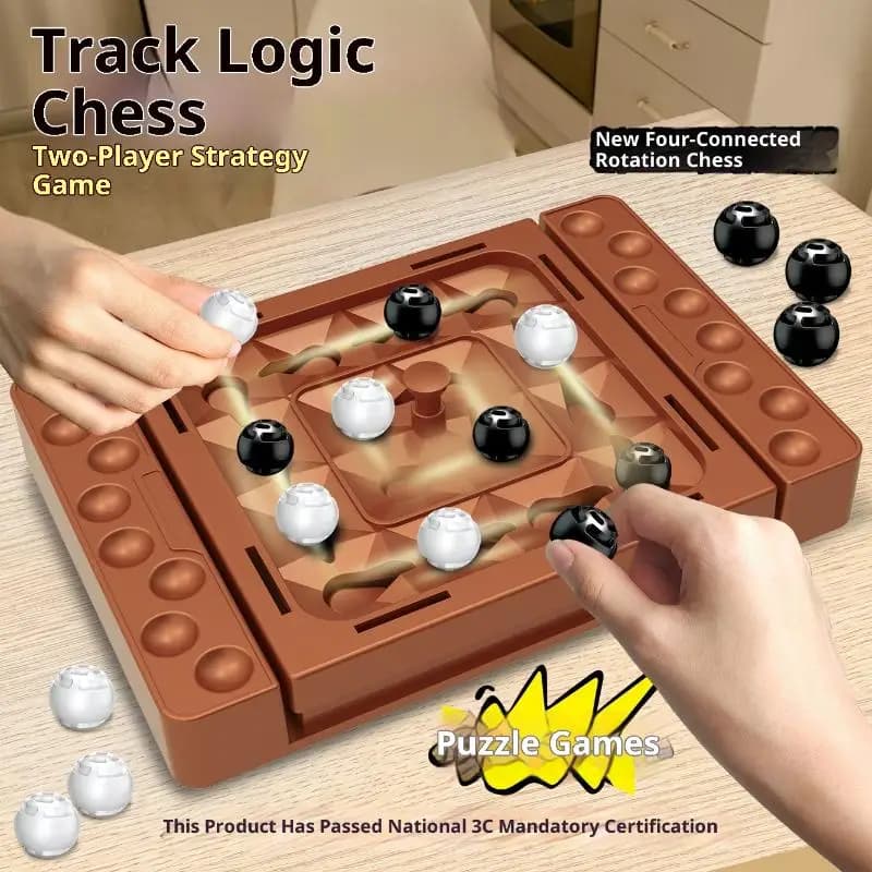 Set di Gioco da Tavolo Montessori Touch Flip in Bianco e Nero, Gioco Interattivo Genitore-Figlio