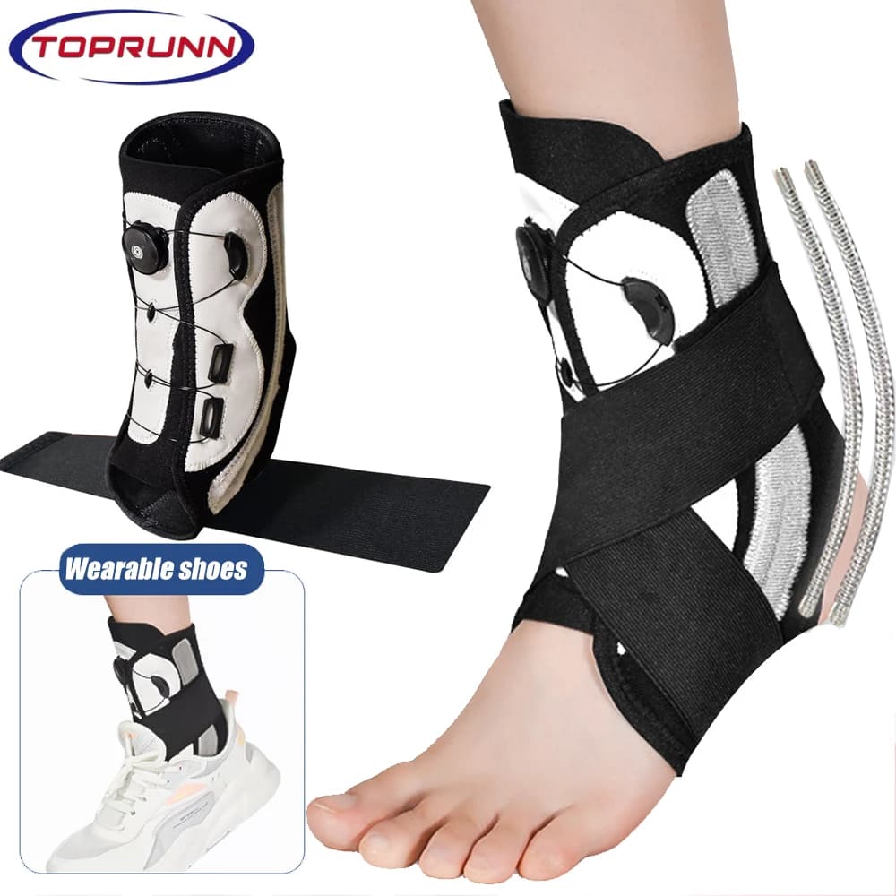 1 pz Sport caviglia supporto distorsione caviglia bretelle goccia piede Brace Up cinturino regolabile protezione caviglia piede correzione Varus