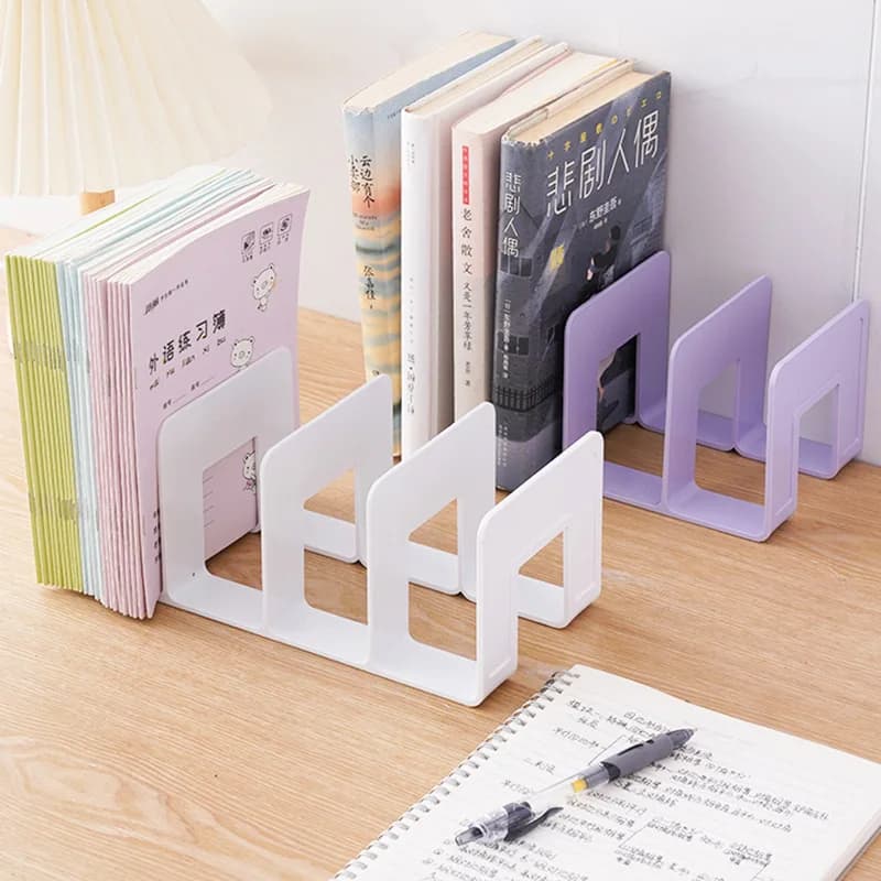 Scaffale Multifunzione per Libri e Riviste, Supporto per Libri, Organizzatore da Scrivania per CD, Documenti, Materiale Scolastico e da Ufficio