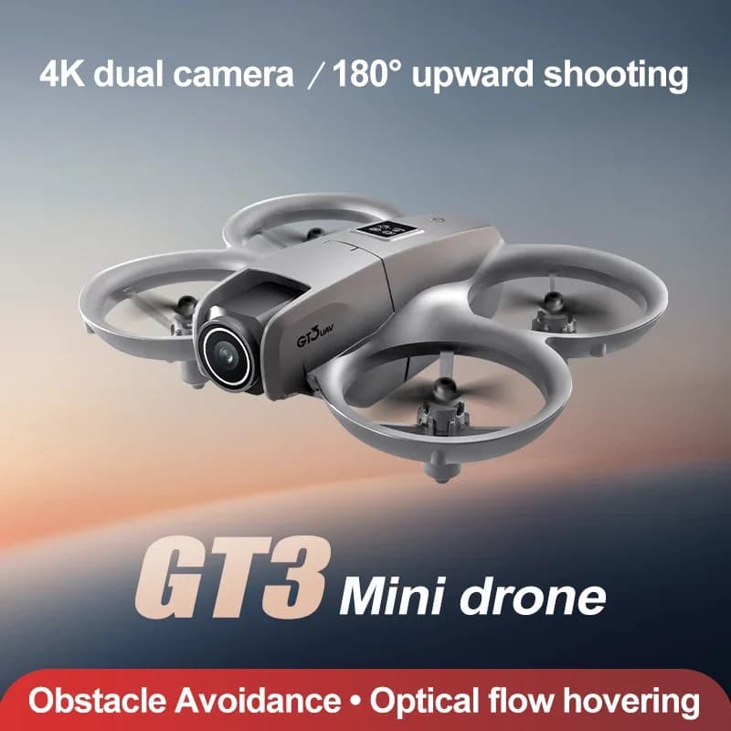 2026 DWI Nuovo GT3 Mini RC Drone 8K HD Macchina Fotografica 5G GPS RC Quadcopter Con Luce LED Dinamica Per La Fotografia Aerea Giocattolo Regalo