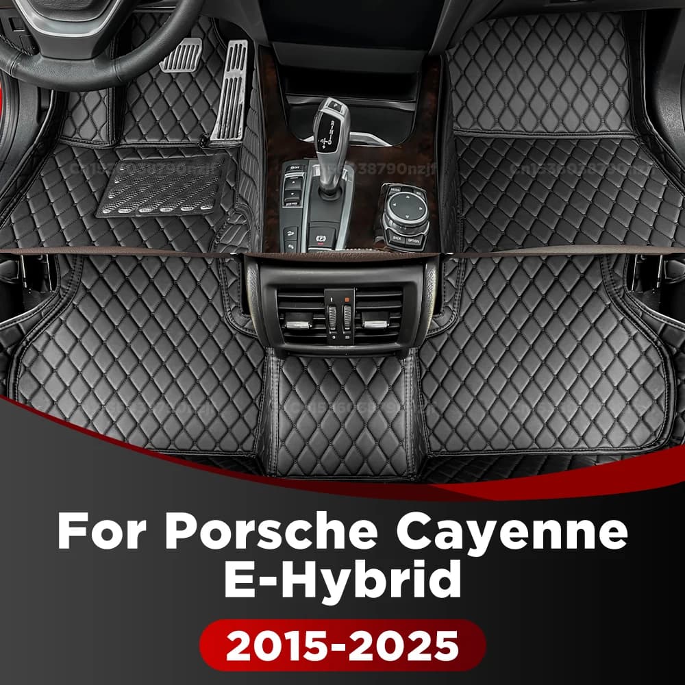 Per Porsche Cayenne E-Hybrid 2015-2025 2024 2023 2022 2021 Tappetini per auto personalizzati Automobile Tappeto Copertura Accessori interni