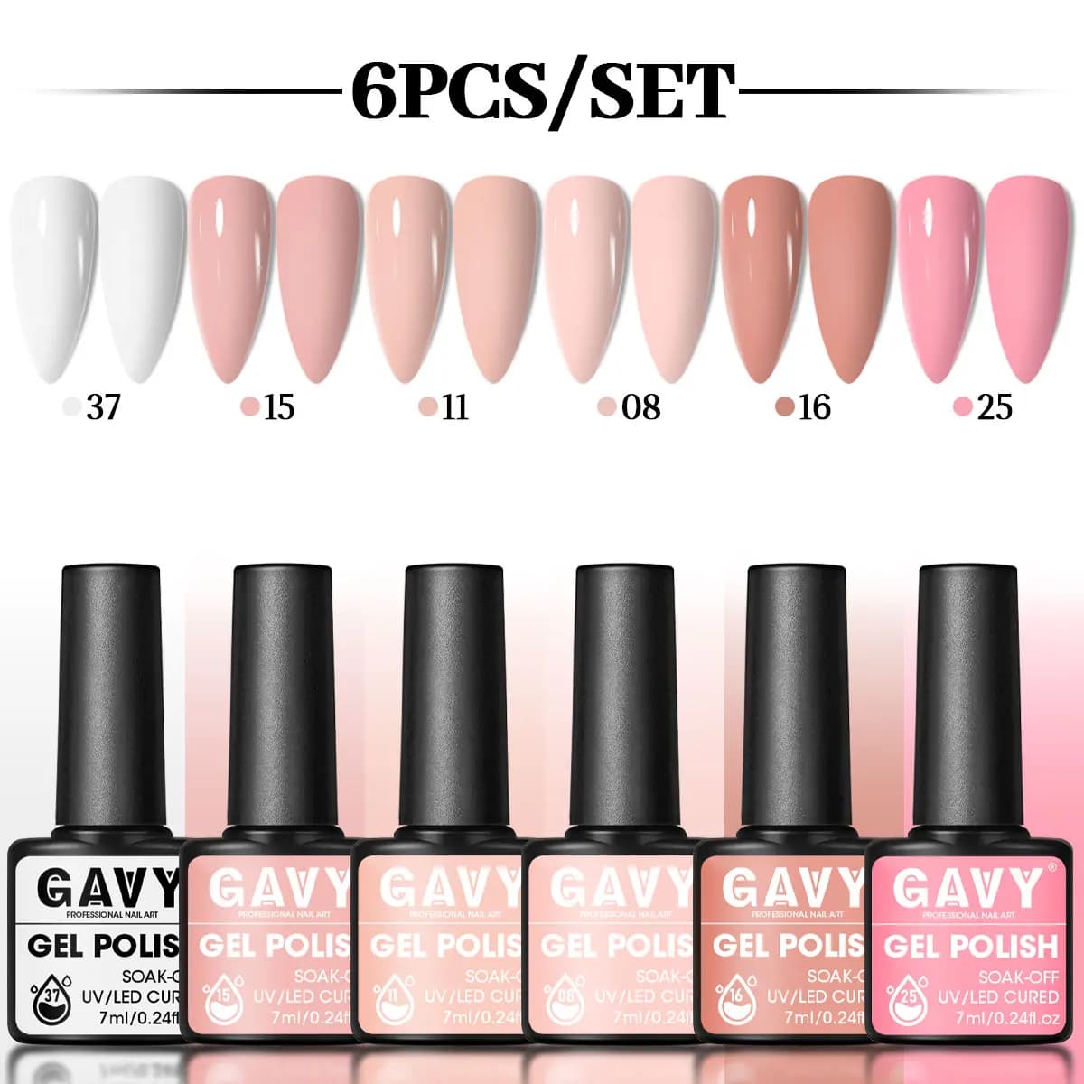 Set gel per unghie a 6 colori, gel per unghie popolare per l'autunno e l'inverno, nail art alla moda nei saloni di bellezza, duraturo e duraturo