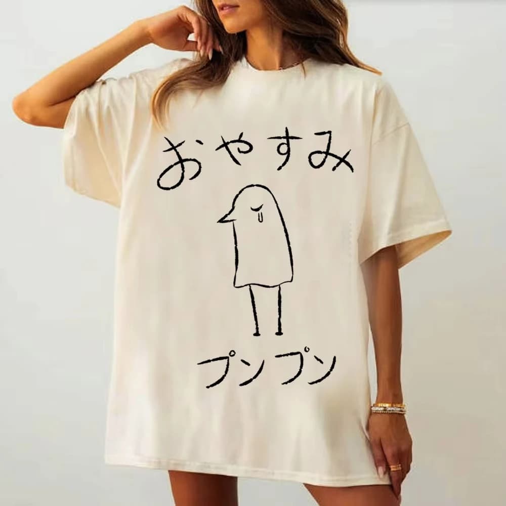 Maglietta Oyasumi Goodnight Punpun per adolescenti, stile gotico, cultura pop classica, anni 2000, top kawaii, magliette classiche, grunge, abbigliamento coreano alla moda, anni '80
