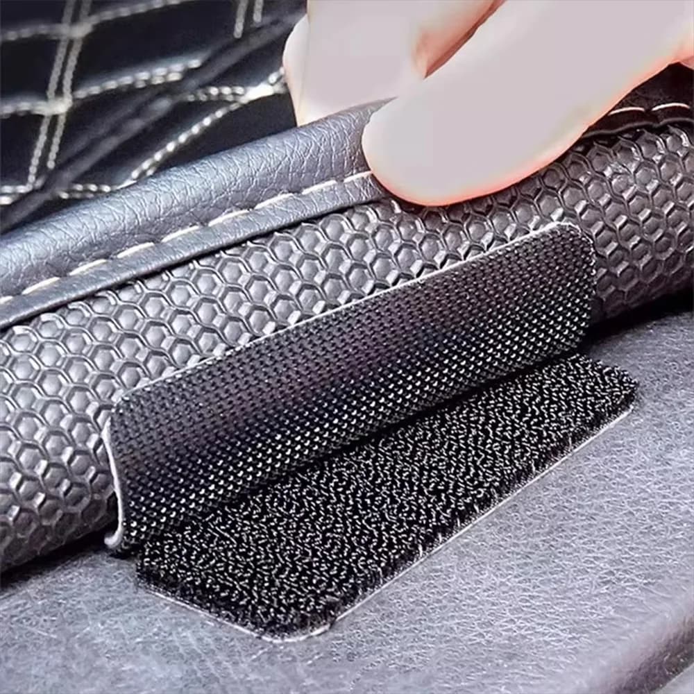 DIY Carpet Fasteners Auto Super Strong Sewing Double‑sided Tape Very Strong Adhesive Velcros Scratch Attaches Cable Organizer