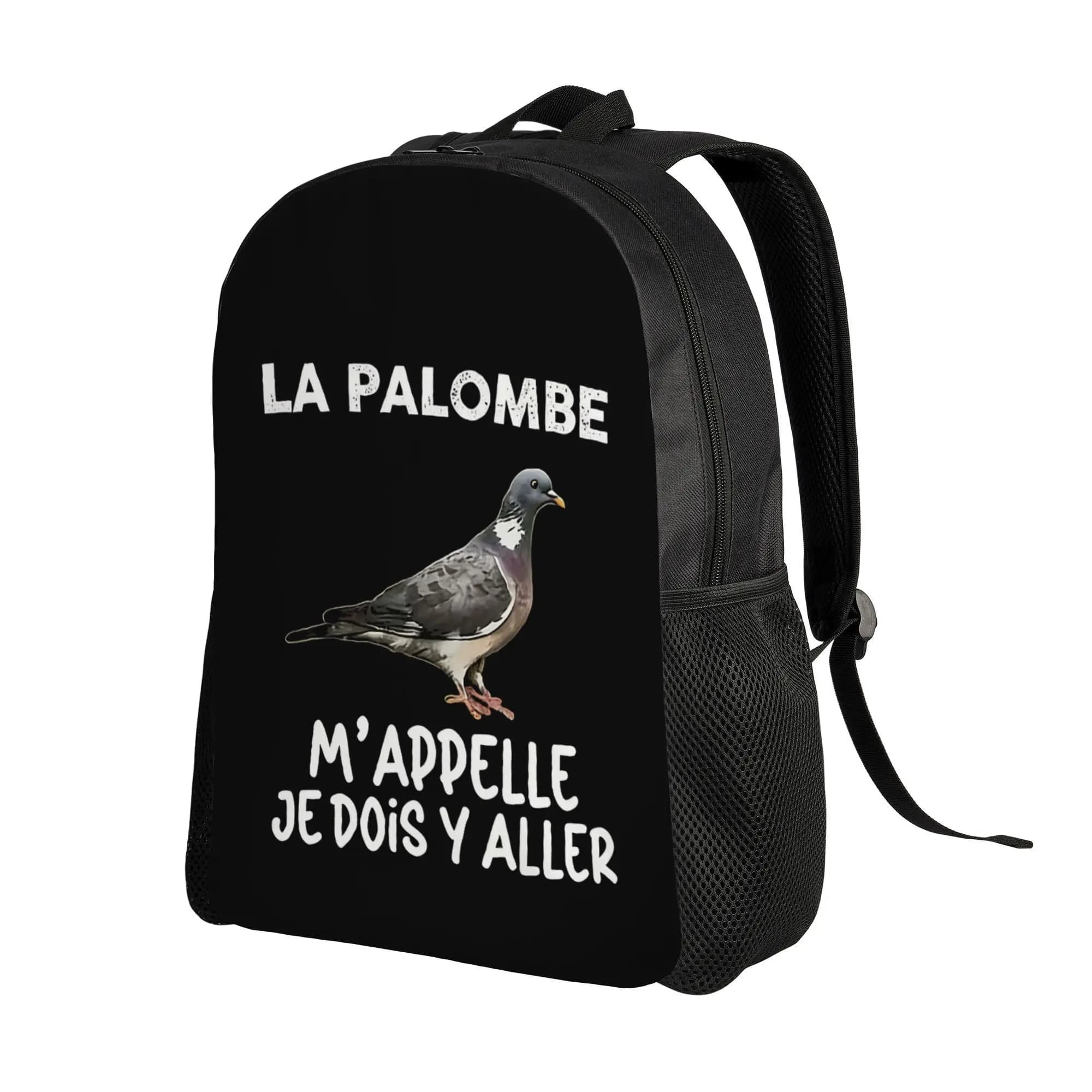 Pigeon Walk 1Pc Floral Design Large Capacity Backpack Nylon Adjustable Straps for Men Women Travel School Daily Use 2D Flat Men's Backpack