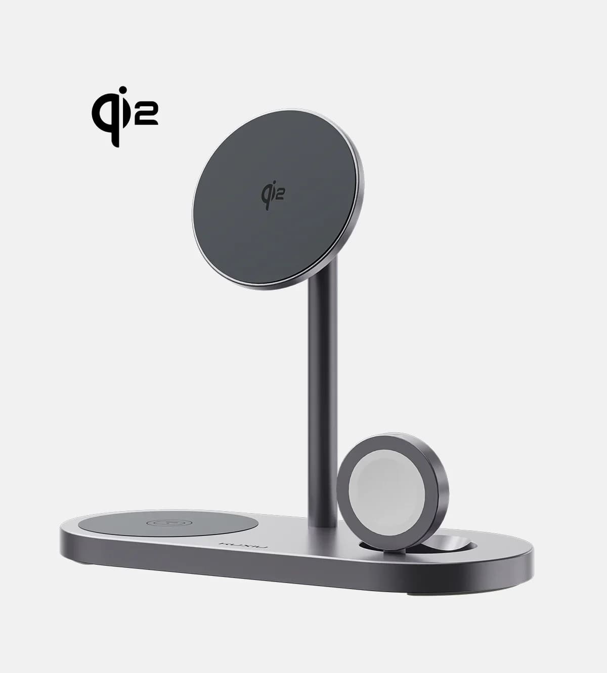 KUXIU X23Q Qi2 Stazione di ricarica wireless magnetica pieghevole 25W Ricarica rapida per iPhone 17 16 15 14 13 Serie, Apple Watch, AirPods