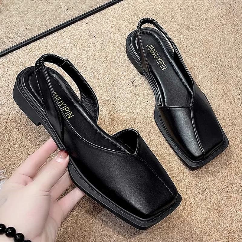 Women's Sandals Square-toe Shoes For Woman Summer Sandals Low Heels Sandalias De Mujer Elegant Slip On Summer Shoes 2026 Women
