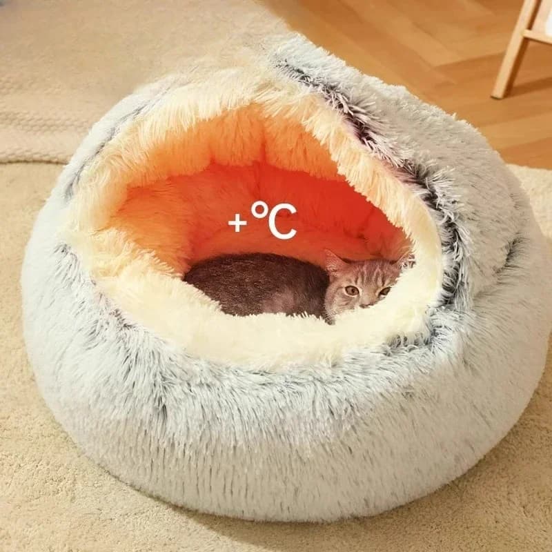 Winter warm sleeping cat bed winter kitten sleeping mat plush dog kennel
