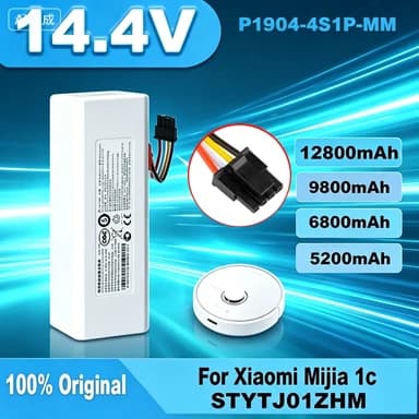 HOT 14.4V 12800mah P1904-4S1P-MM Battery For Xiaomi Mijia 1C STYTJ01ZHM Robot Vacuum Mop Cleaner Accessories battery