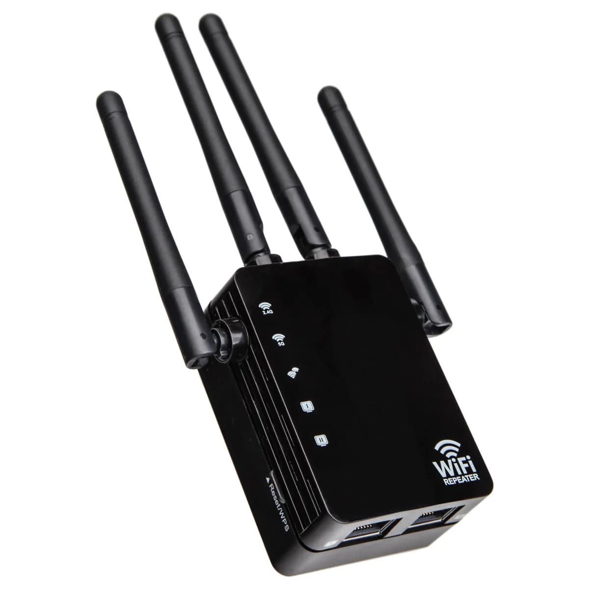 Ripetitore Wi-Fi Potente 1200Mbps 2.4G/5GHz, Estensore Wi-Fi a Lungo Raggio 802.11ac, Amplificatore WLAN, Router, Access Point, Booster